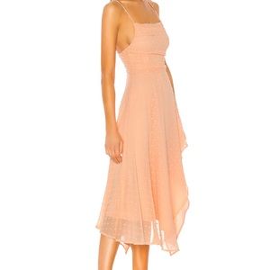 Revolve - Midi Dress in Peach Nude - new with tag